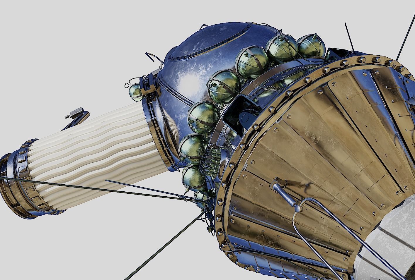 voskhod spacecraft 3D model_13
