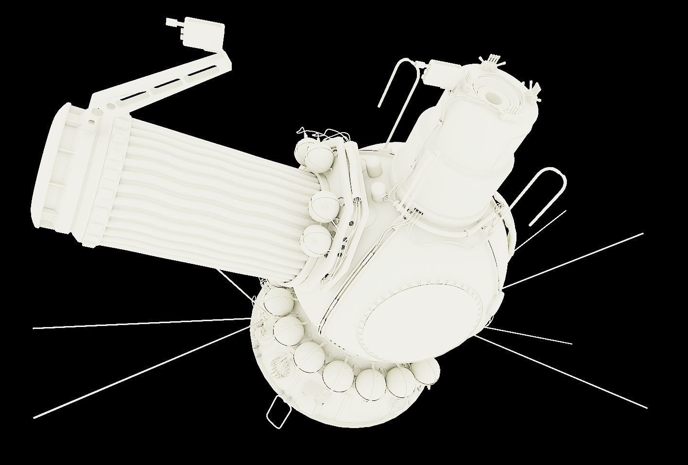 voskhod spacecraft 3D model_18