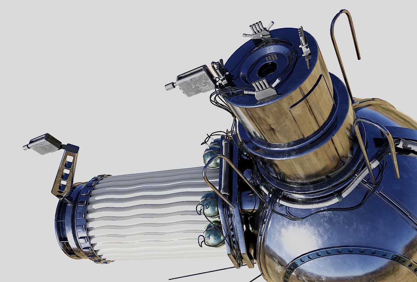 voskhod spacecraft 3D model_5