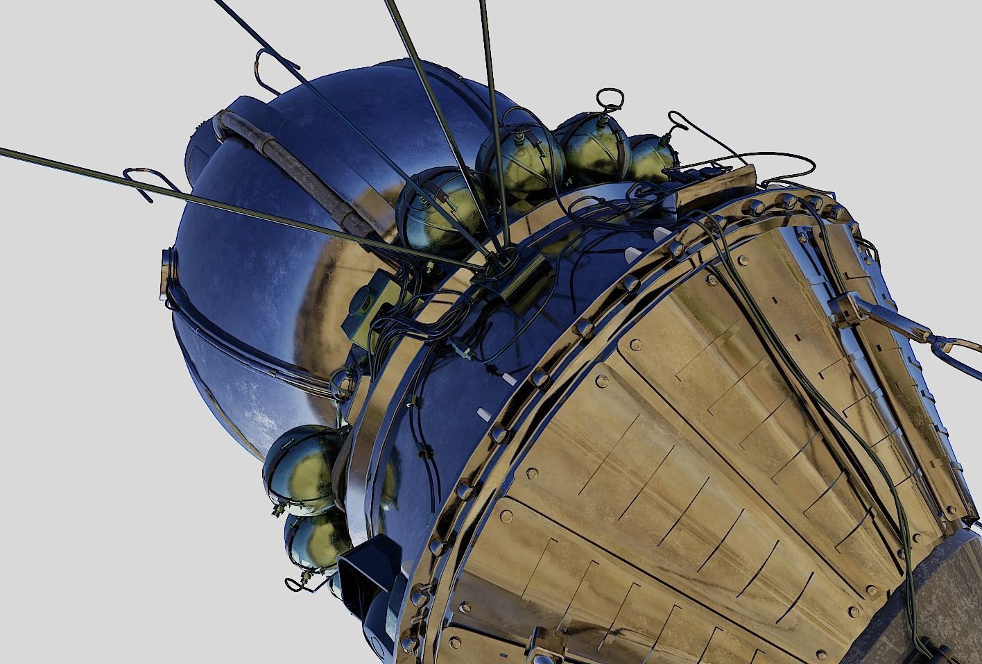 voskhod spacecraft 3D model_7