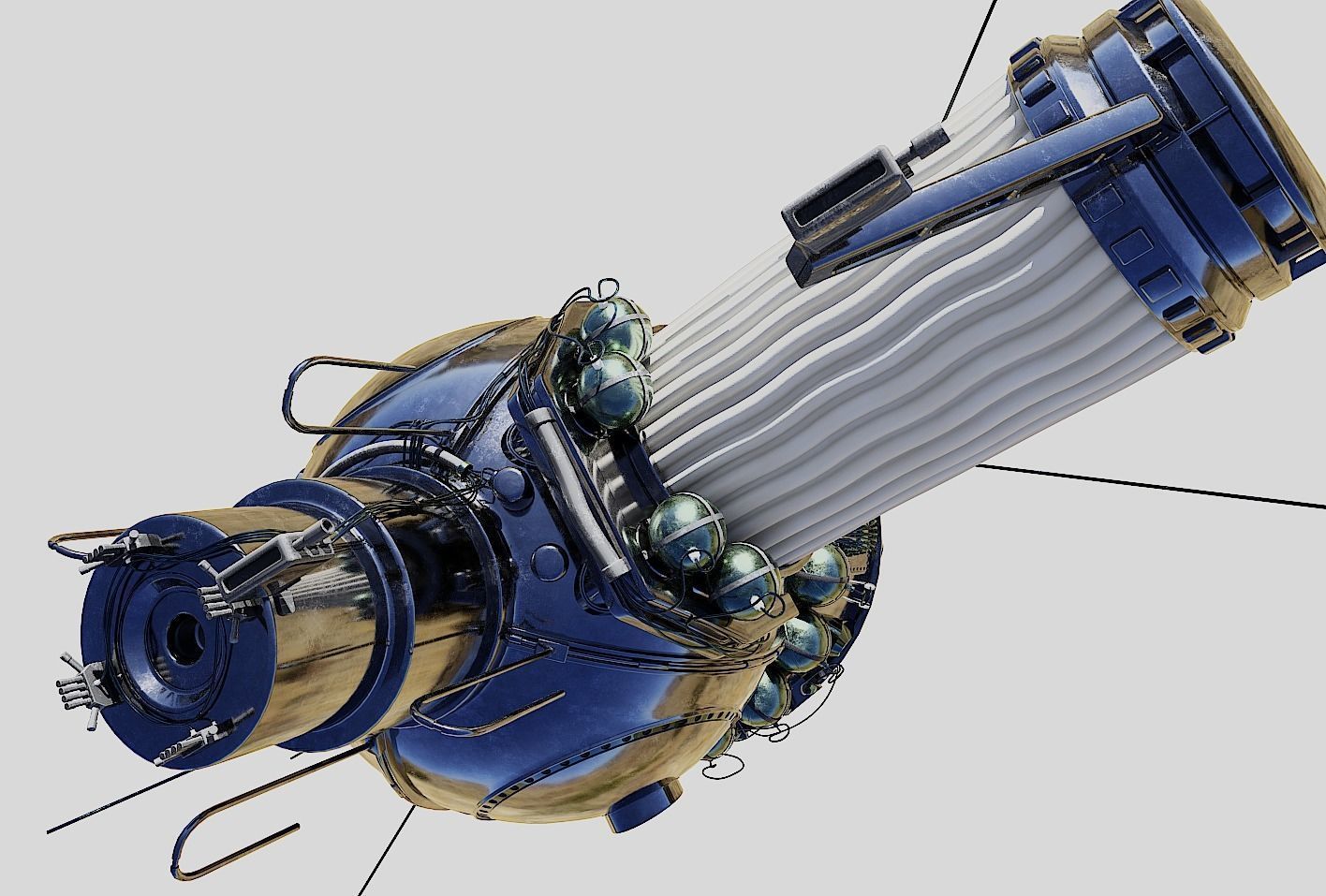 voskhod spacecraft 3D model_14