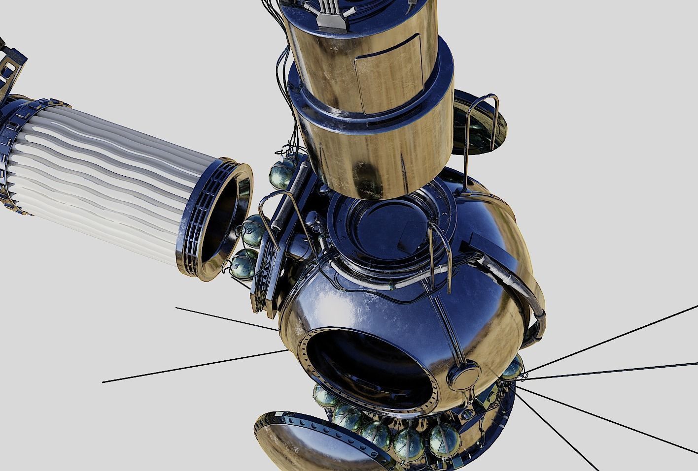 voskhod spacecraft 3D model_2