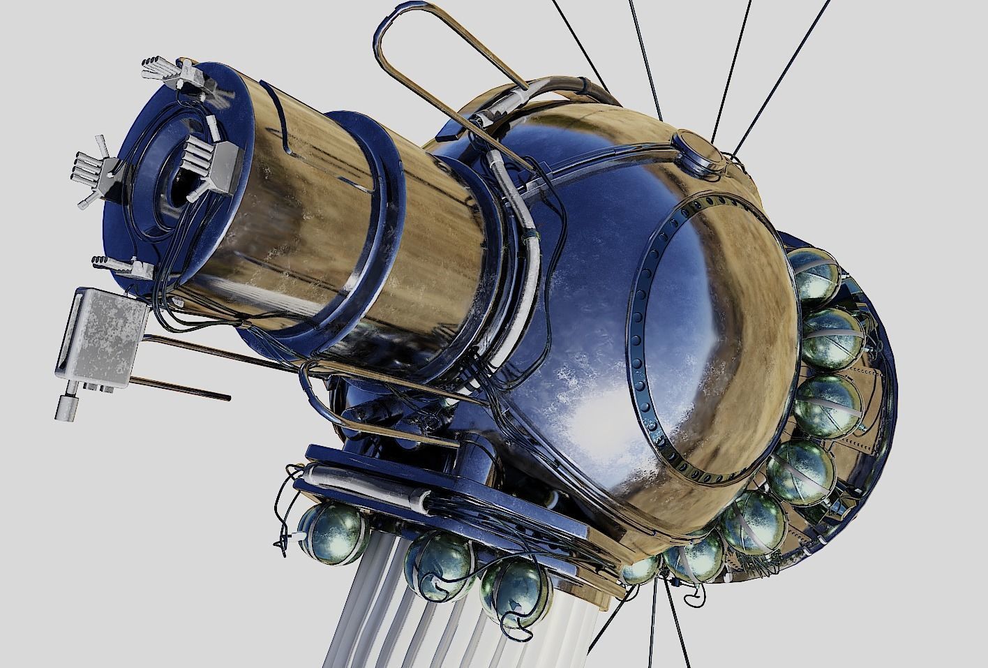 voskhod spacecraft 3D model_11