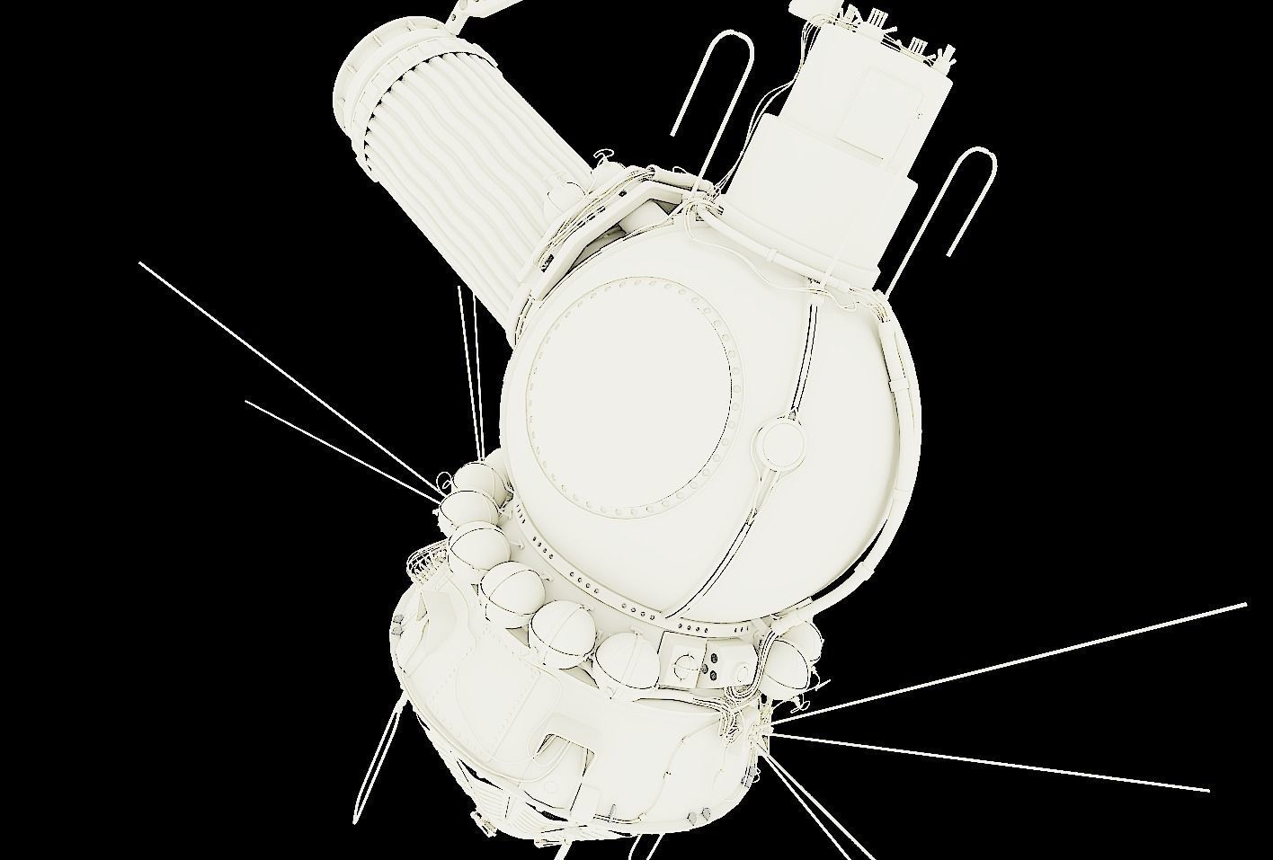voskhod spacecraft 3D model_17