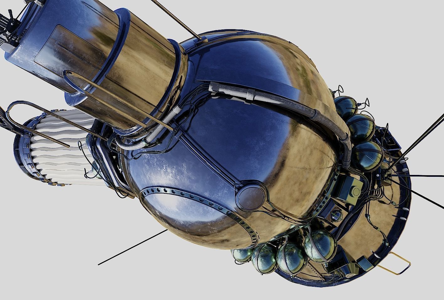 voskhod spacecraft 3D model_12