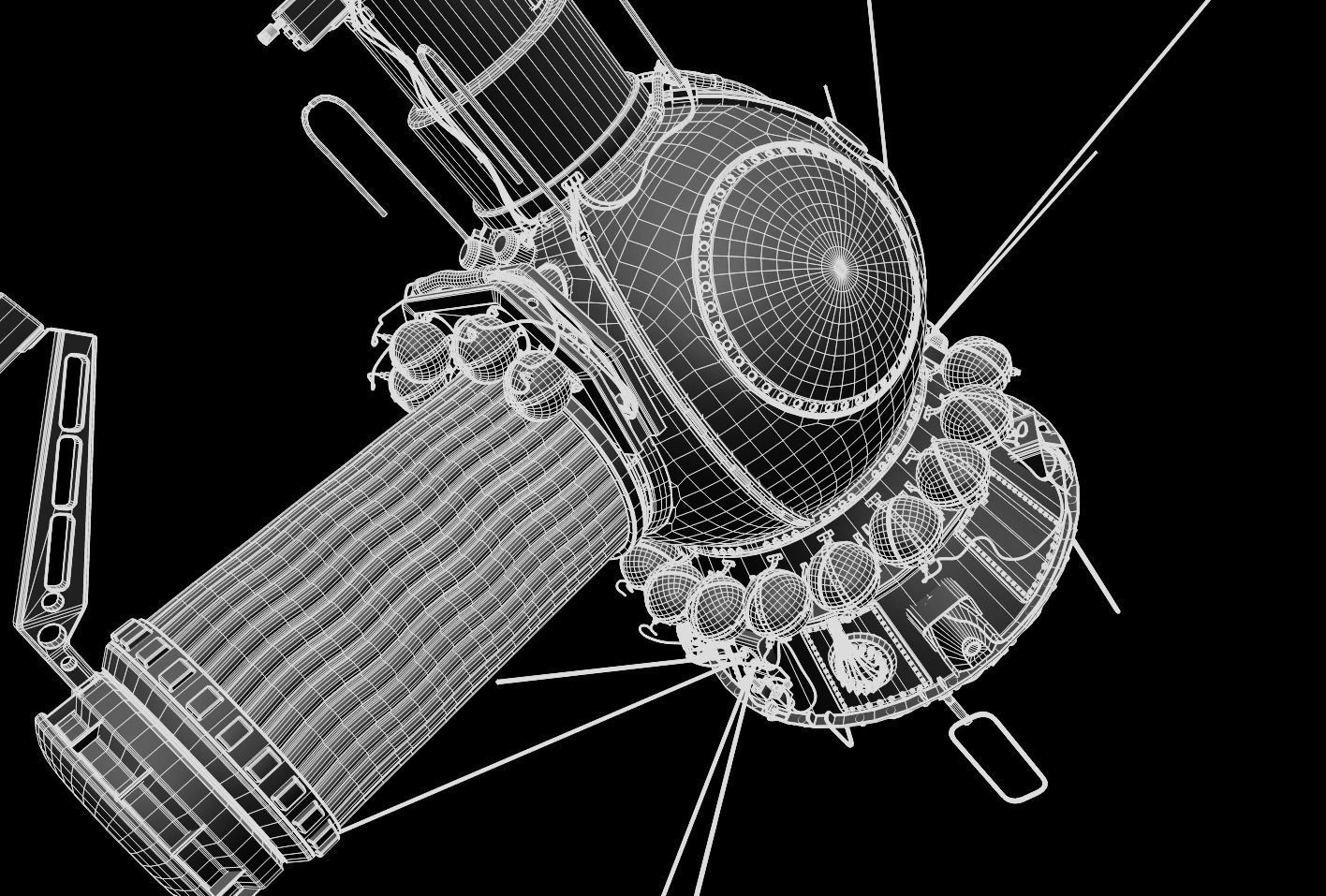 voskhod spacecraft 3D model_26