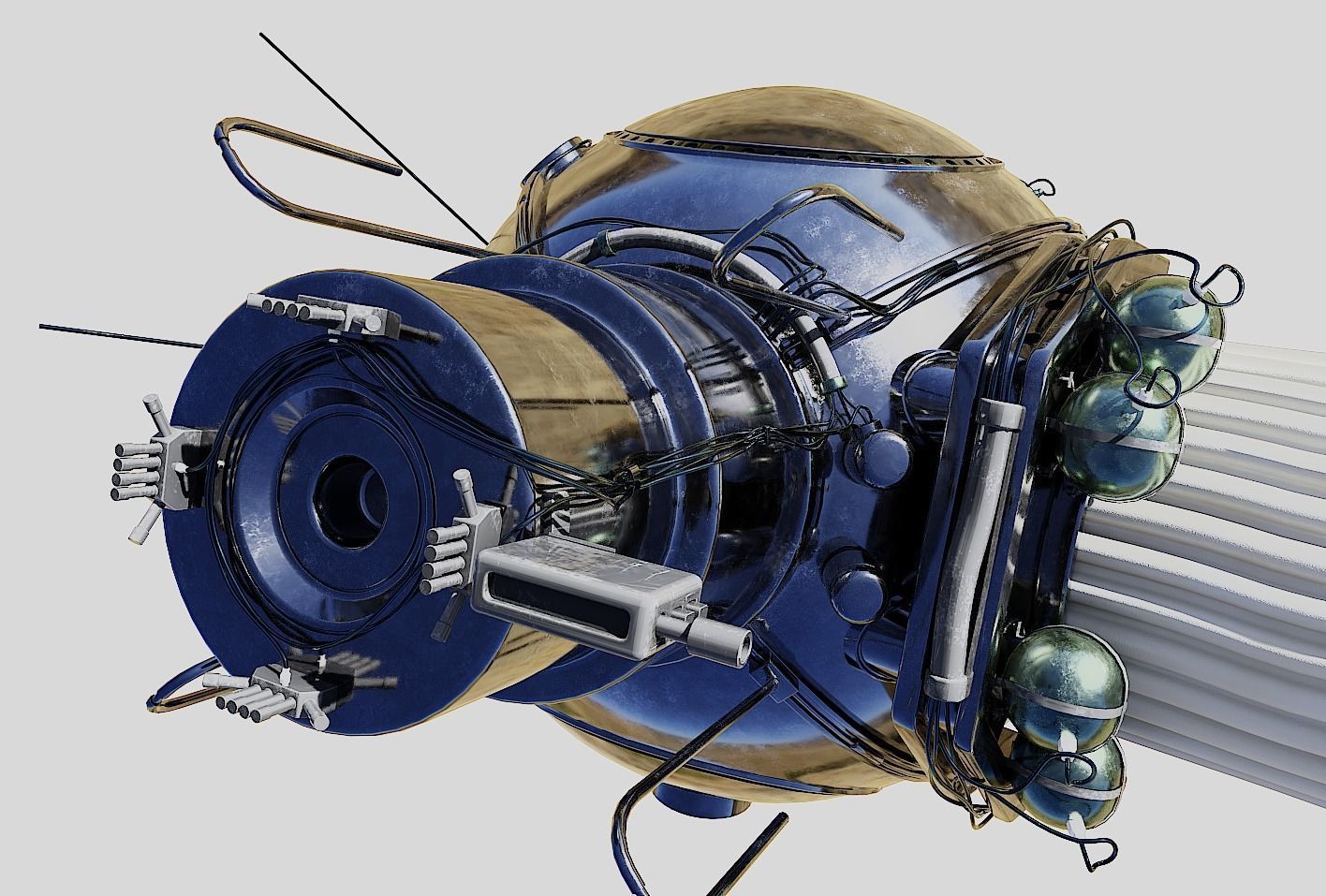 voskhod spacecraft 3D model_9