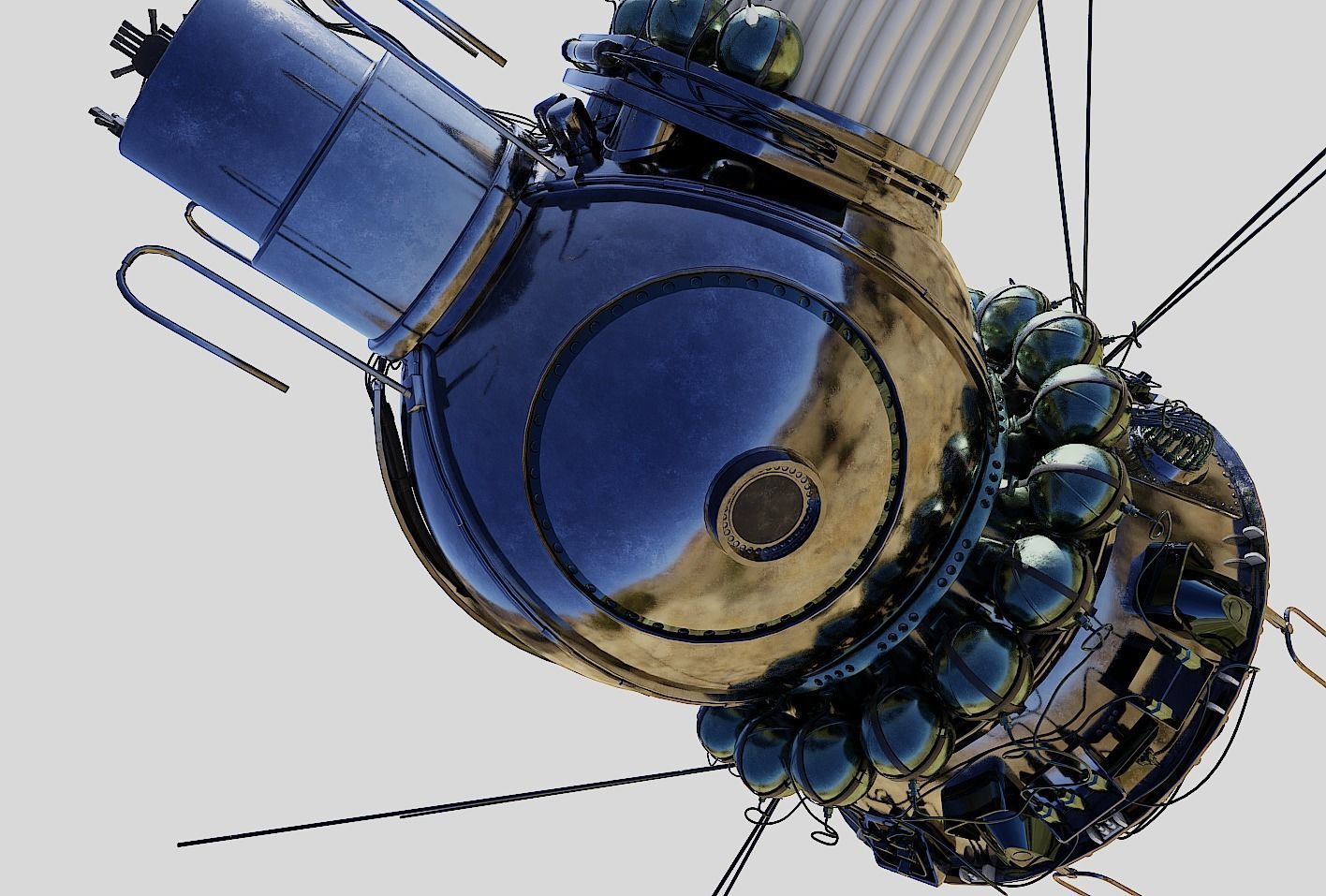 voskhod spacecraft 3D model_10