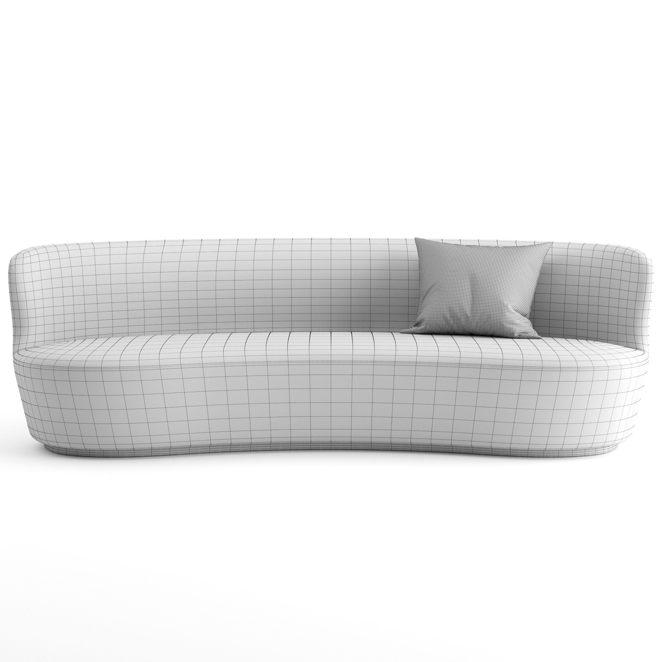 Stay Sofa - Oval - by GUBI 3D model_4