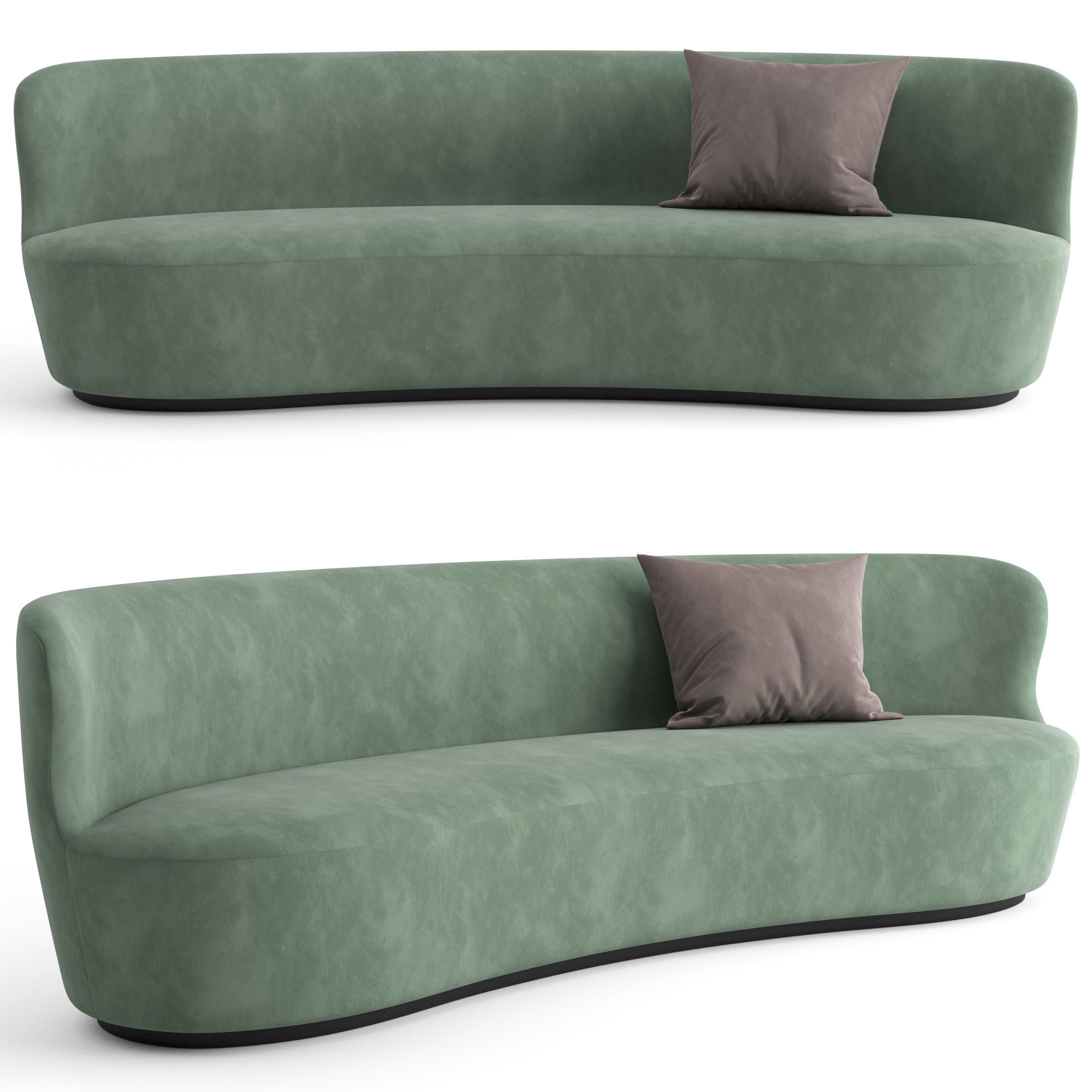 Stay Sofa - Oval - by GUBI 3D model_1