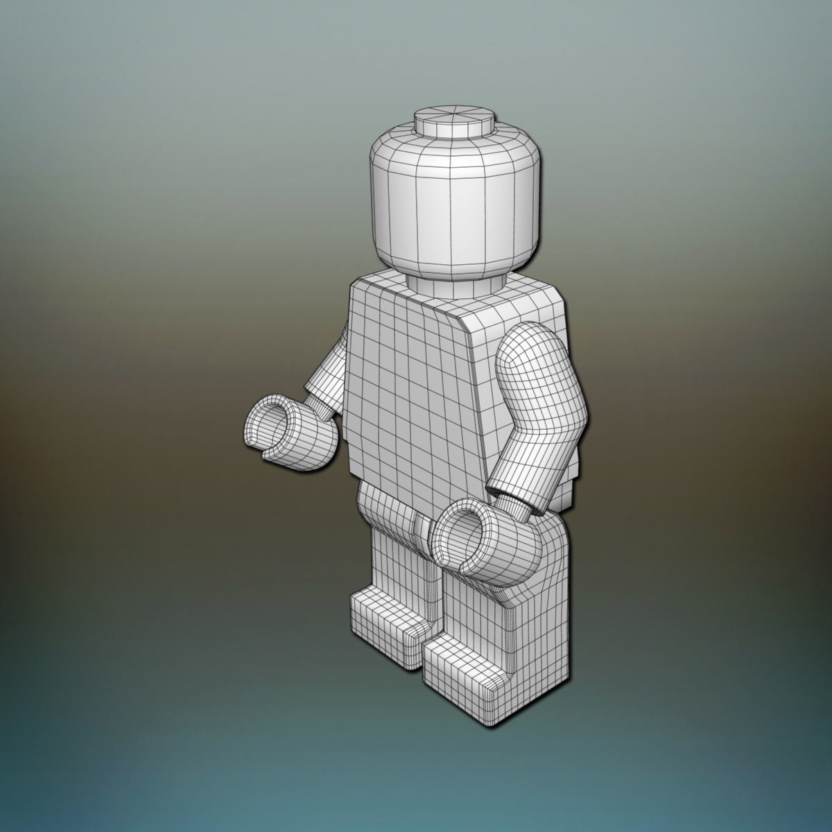 Character Lego 3D model_6