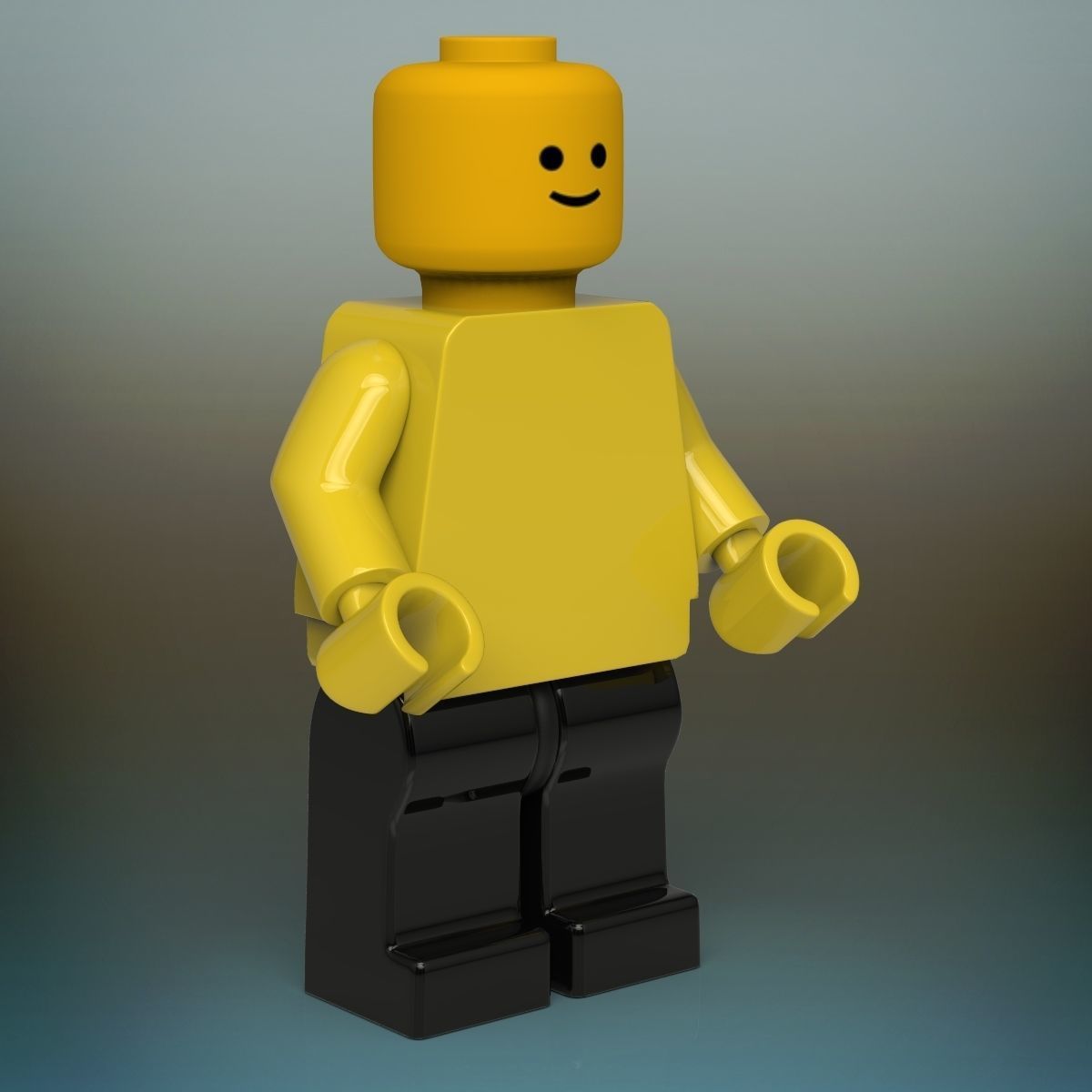 Character Lego 3D model_4