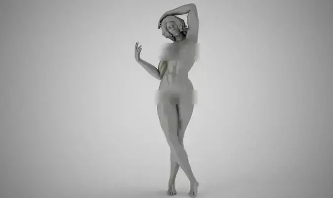 Muscular Girl  3D print model
