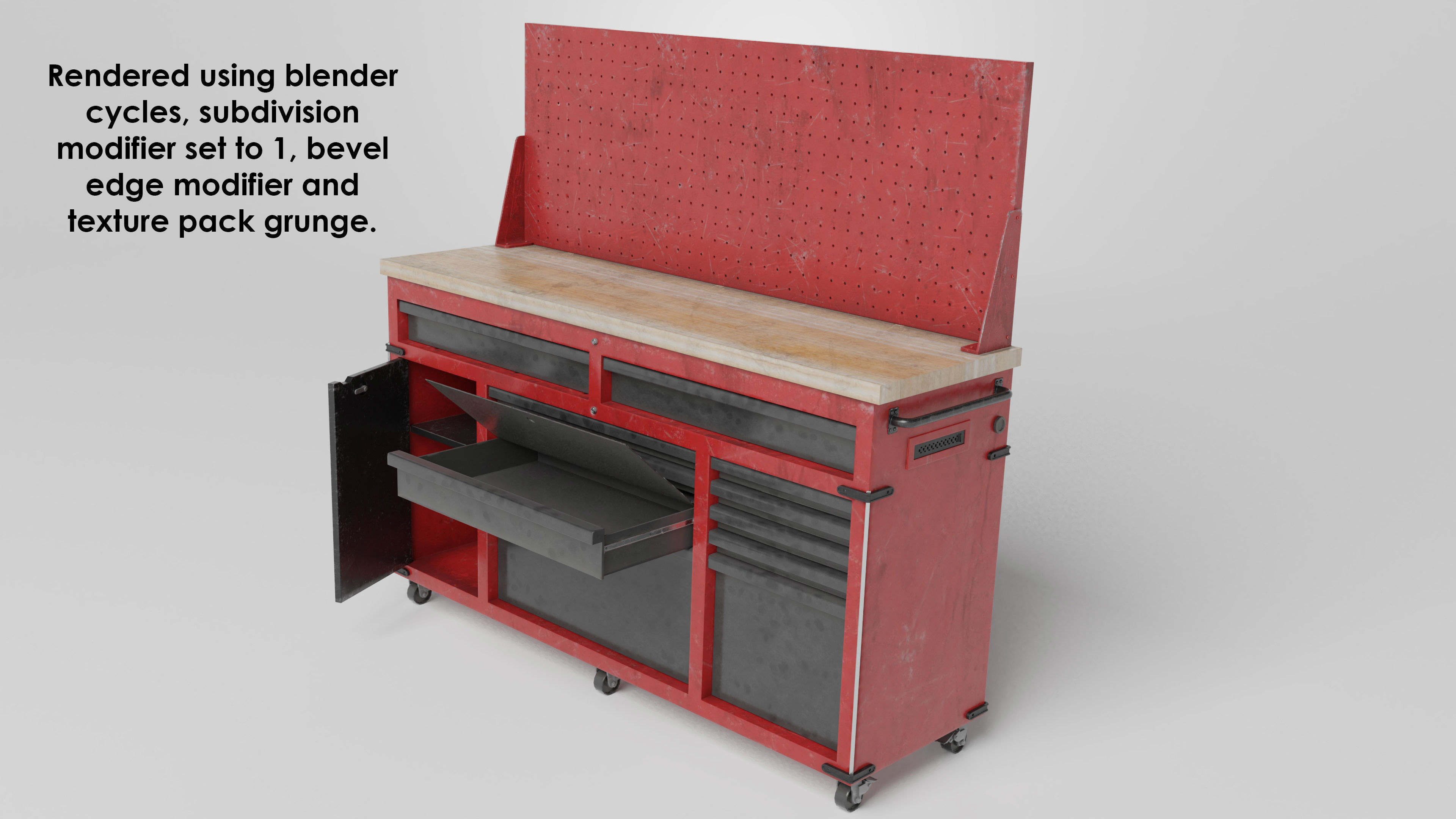 Garage tool set 3D Model Collection_20