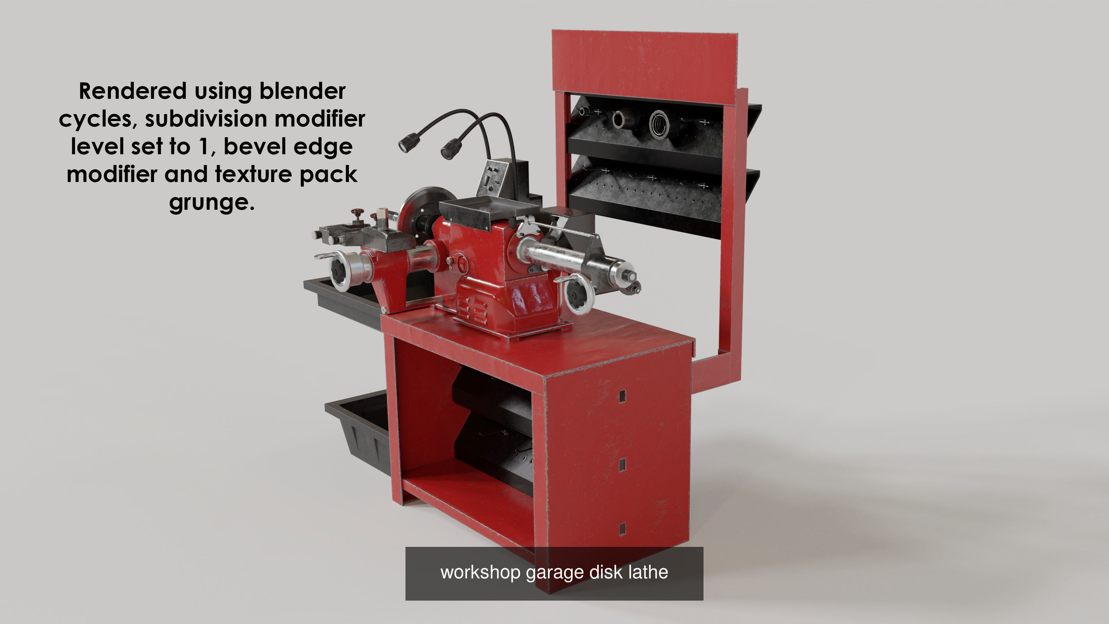 Garage tool set 3D Model Collection_15