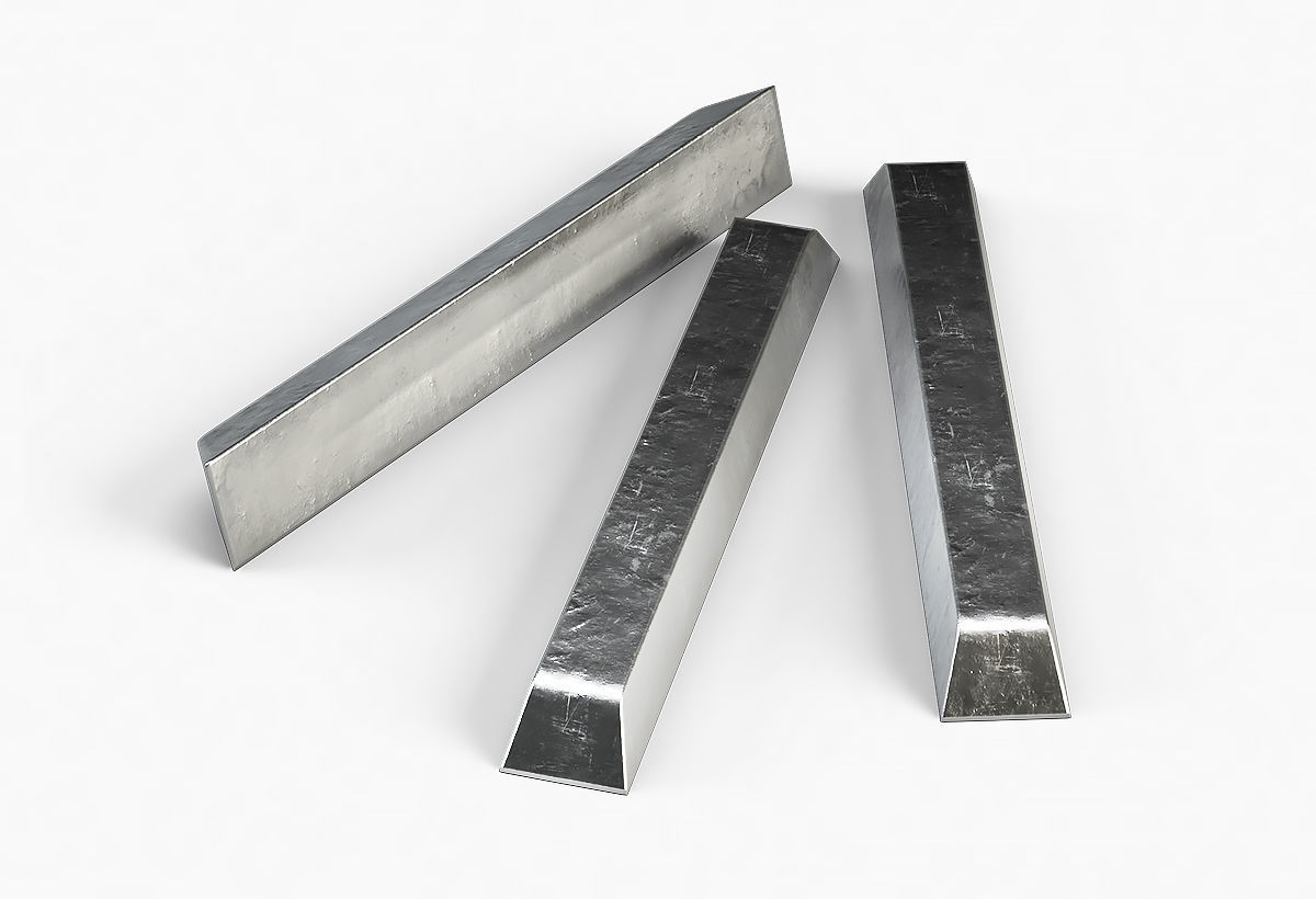 Aluminium Zinc Nickel Silver Titan Steel ingot 9 3D model_6