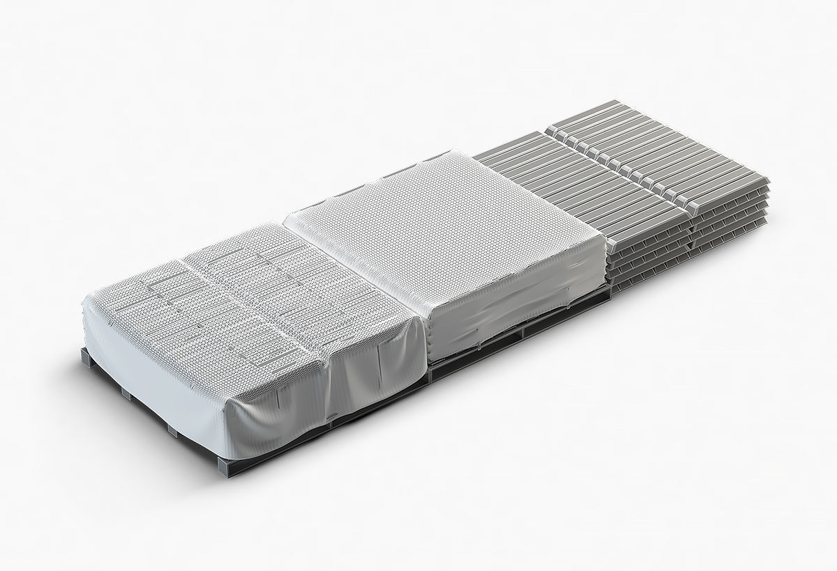 Aluminium Zinc Nickel Silver Titan Steel ingot 9 3D model_5