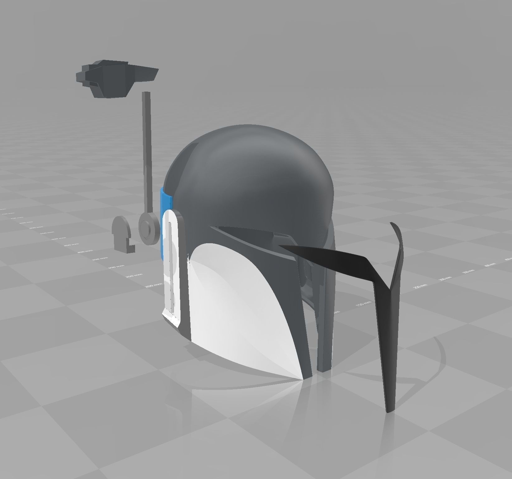 star wars clone wars nite owl bo katan Mandalorian Helmet 3D print model_10