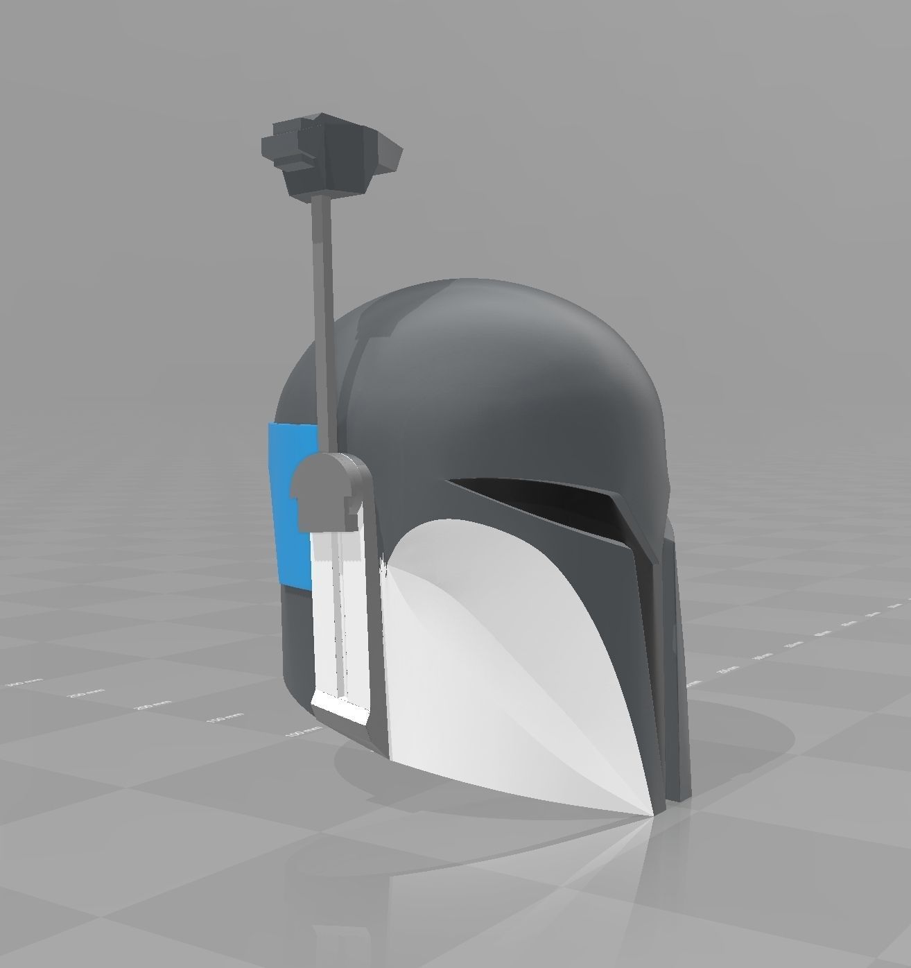 star wars clone wars nite owl bo katan Mandalorian Helmet 3D print model_8