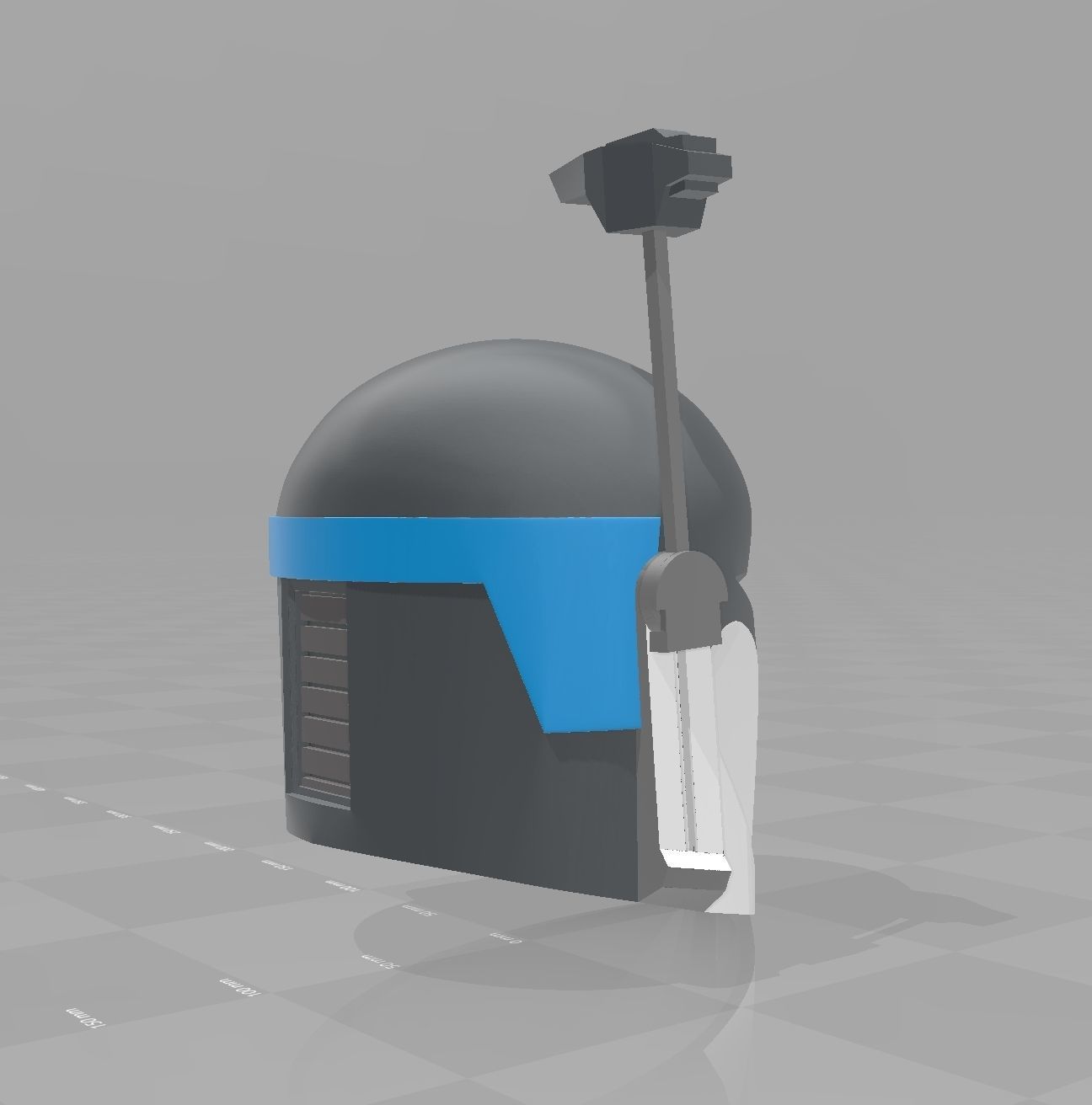 star wars clone wars nite owl bo katan Mandalorian Helmet 3D print model_6