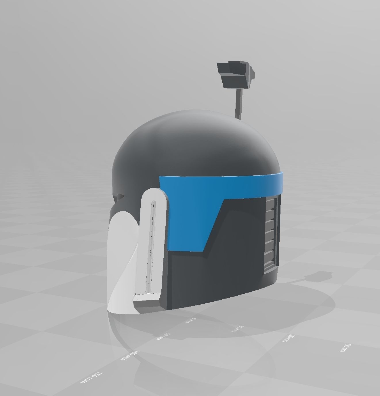 star wars clone wars nite owl bo katan Mandalorian Helmet 3D print model_4