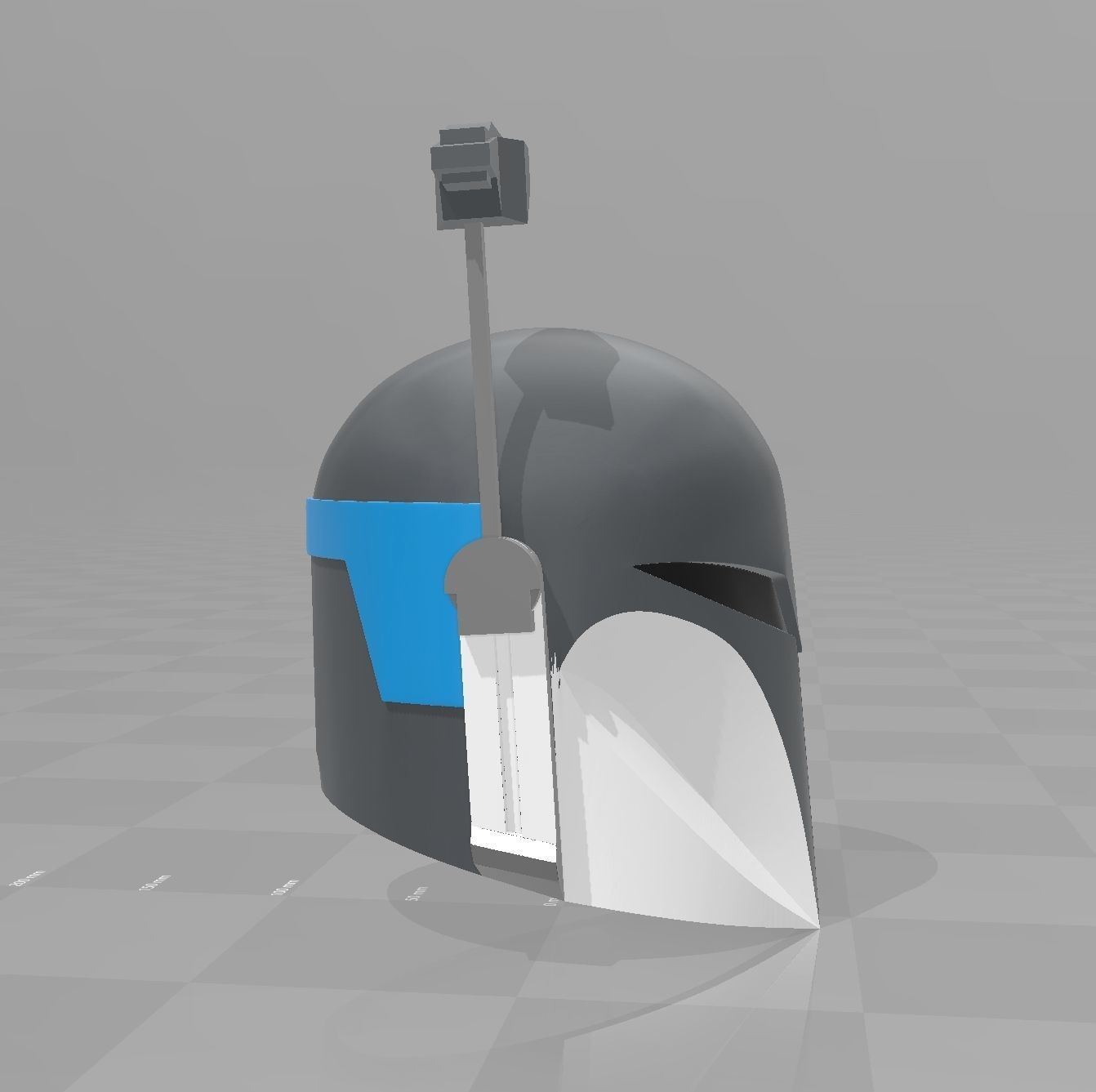 star wars clone wars nite owl bo katan Mandalorian Helmet 3D print model_7