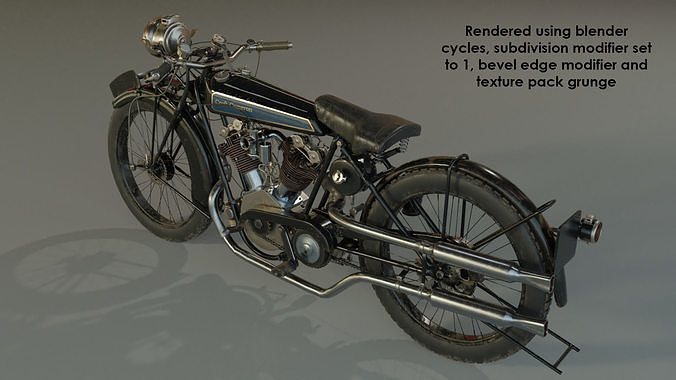 1924 Croft-cameron classic bike 3D model
