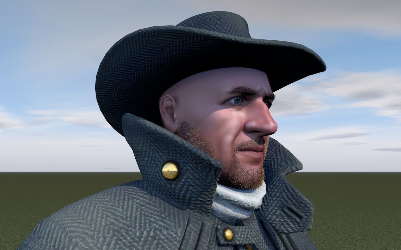 Cabman rigging 3D model_8