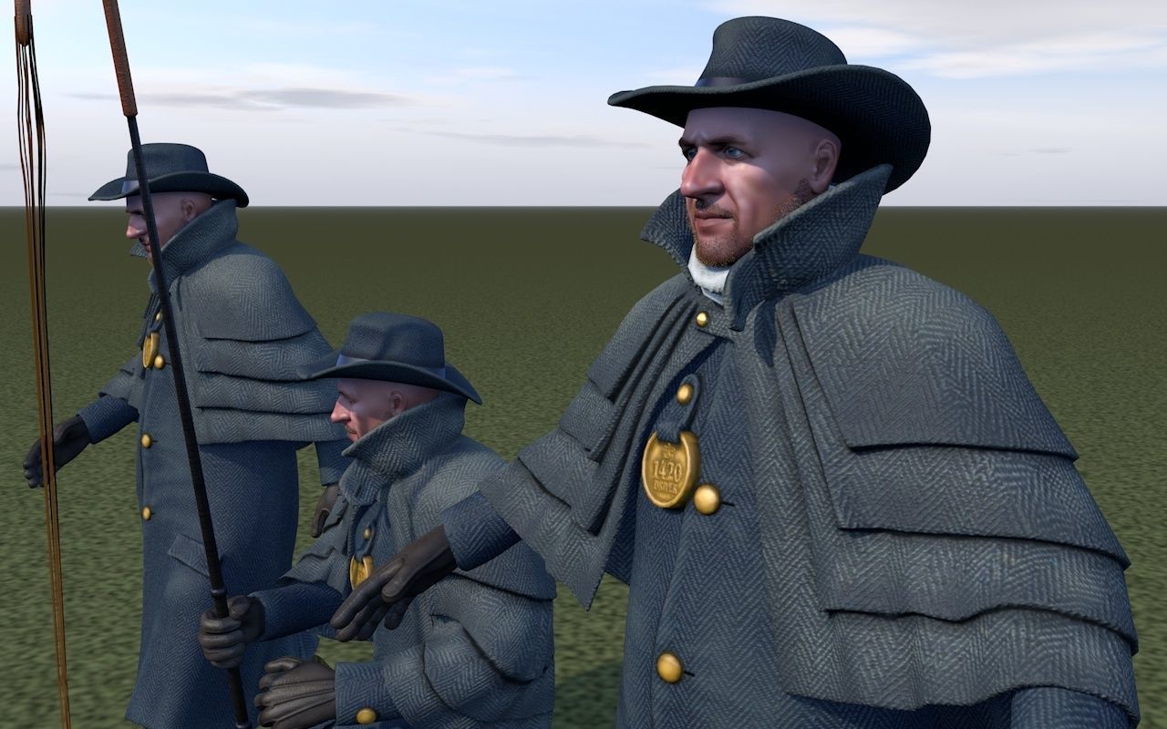 Cabman rigging 3D model_6