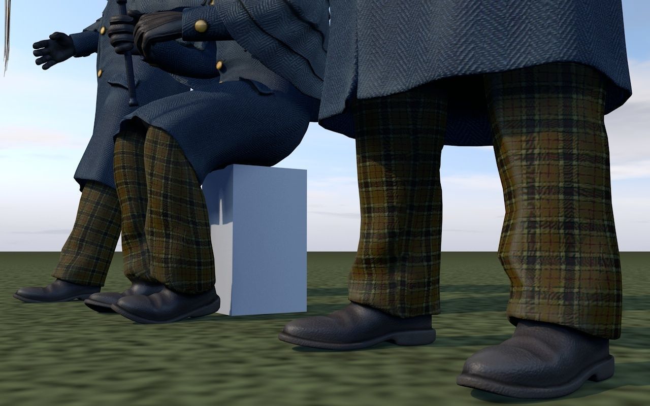 Cabman rigging 3D model_4