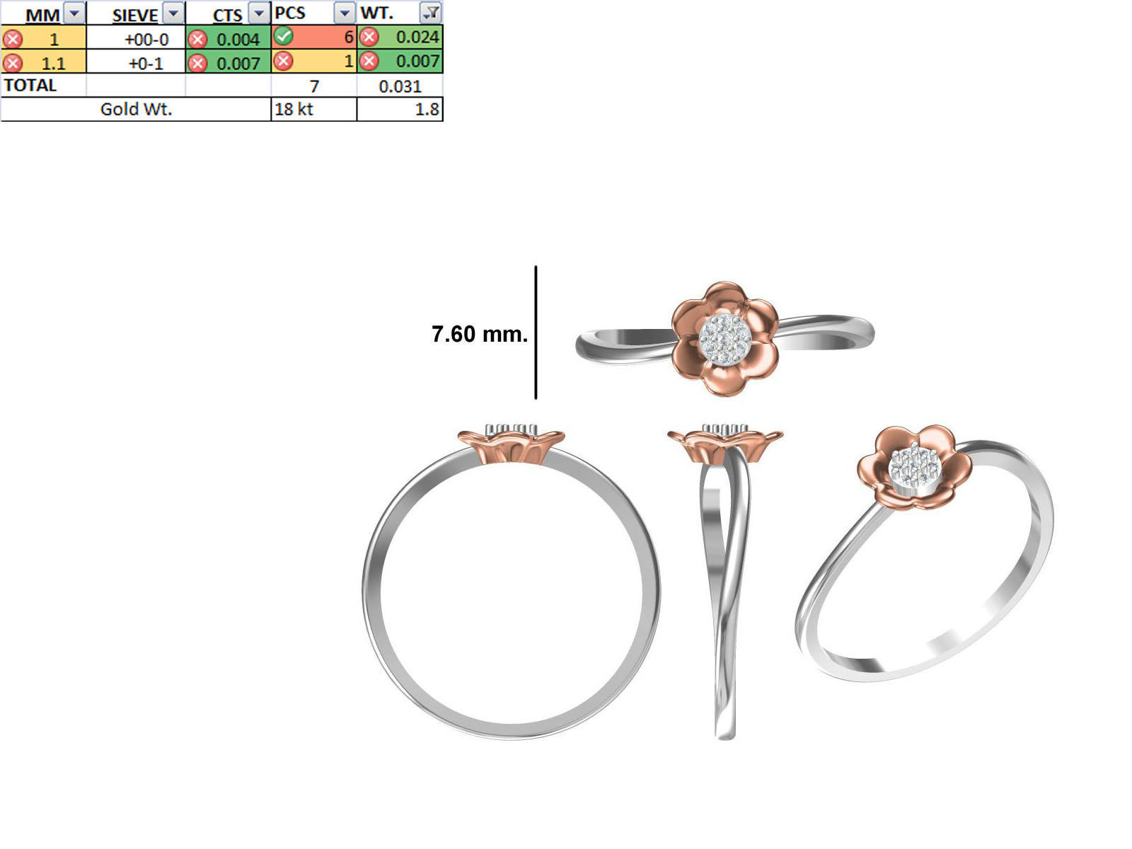 150 STL JCD RING FILES LESS THAN 2GM LIGHT WT  3D print model_1