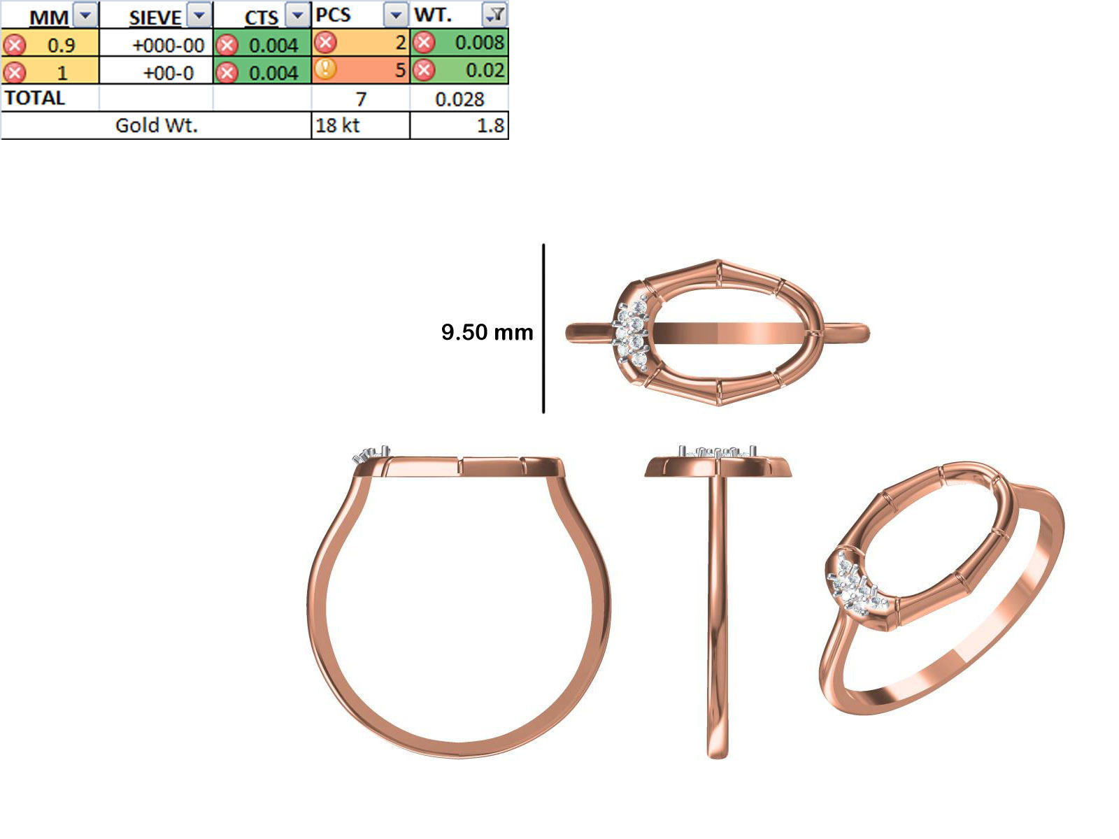 150 STL JCD RING FILES LESS THAN 2GM LIGHT WT  3D print model_76