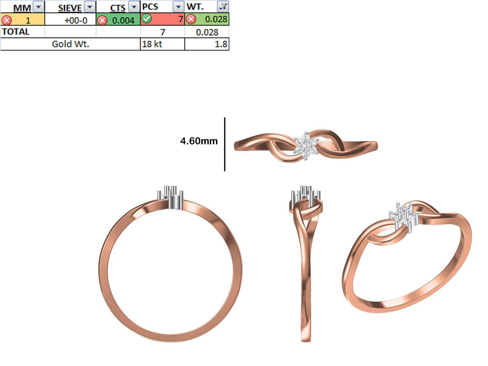 150 STL JCD RING FILES LESS THAN 2GM LIGHT WT  3D print model_85