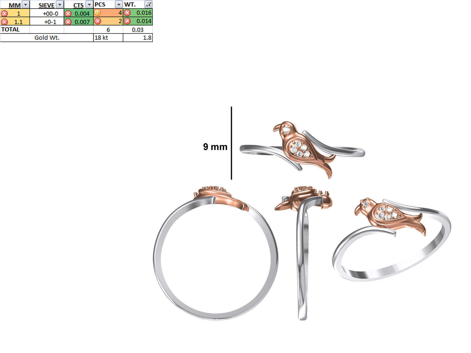 150 STL JCD RING FILES LESS THAN 2GM LIGHT WT  3D print model_31