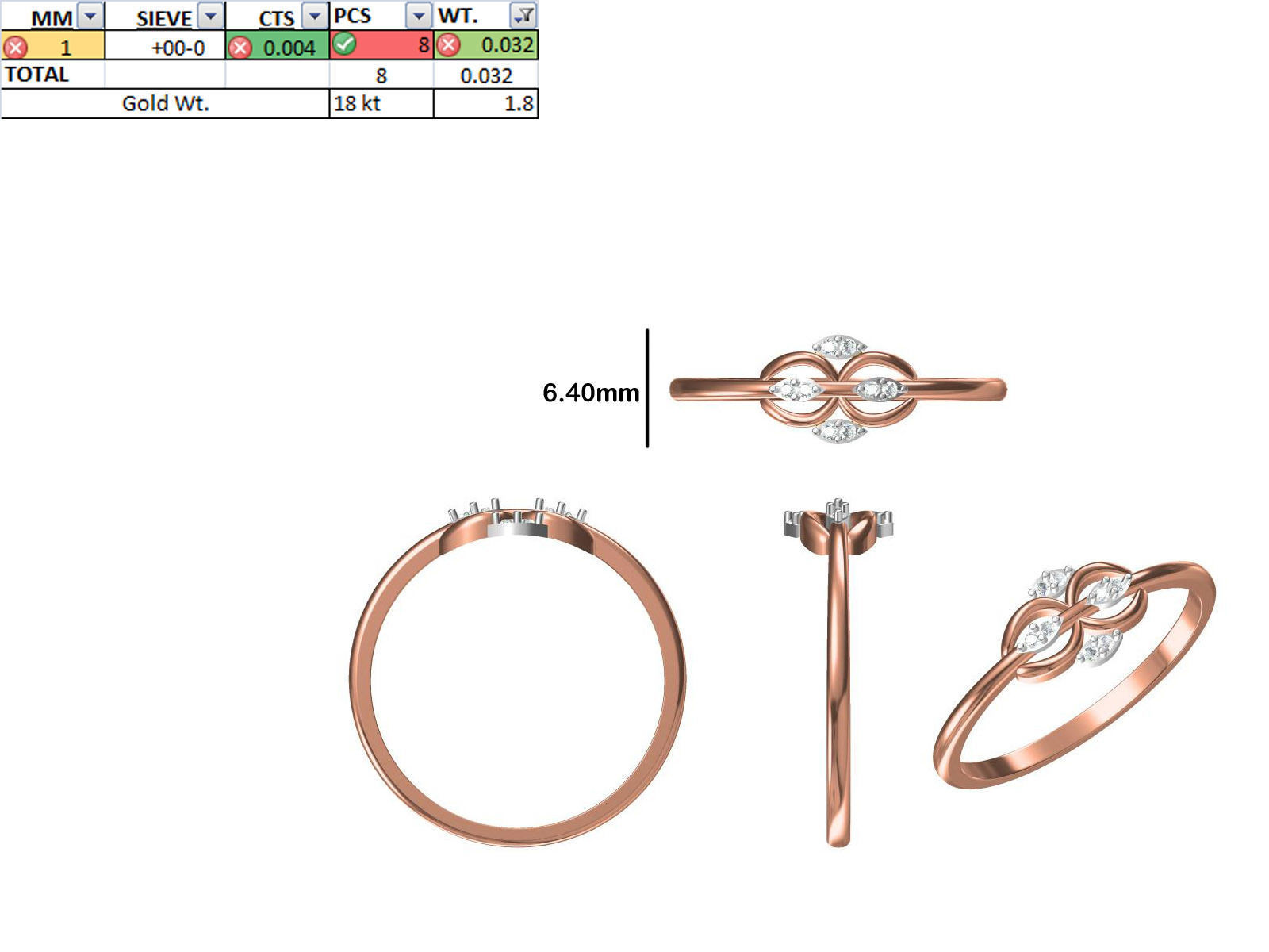 150 STL JCD RING FILES LESS THAN 2GM LIGHT WT  3D print model_73