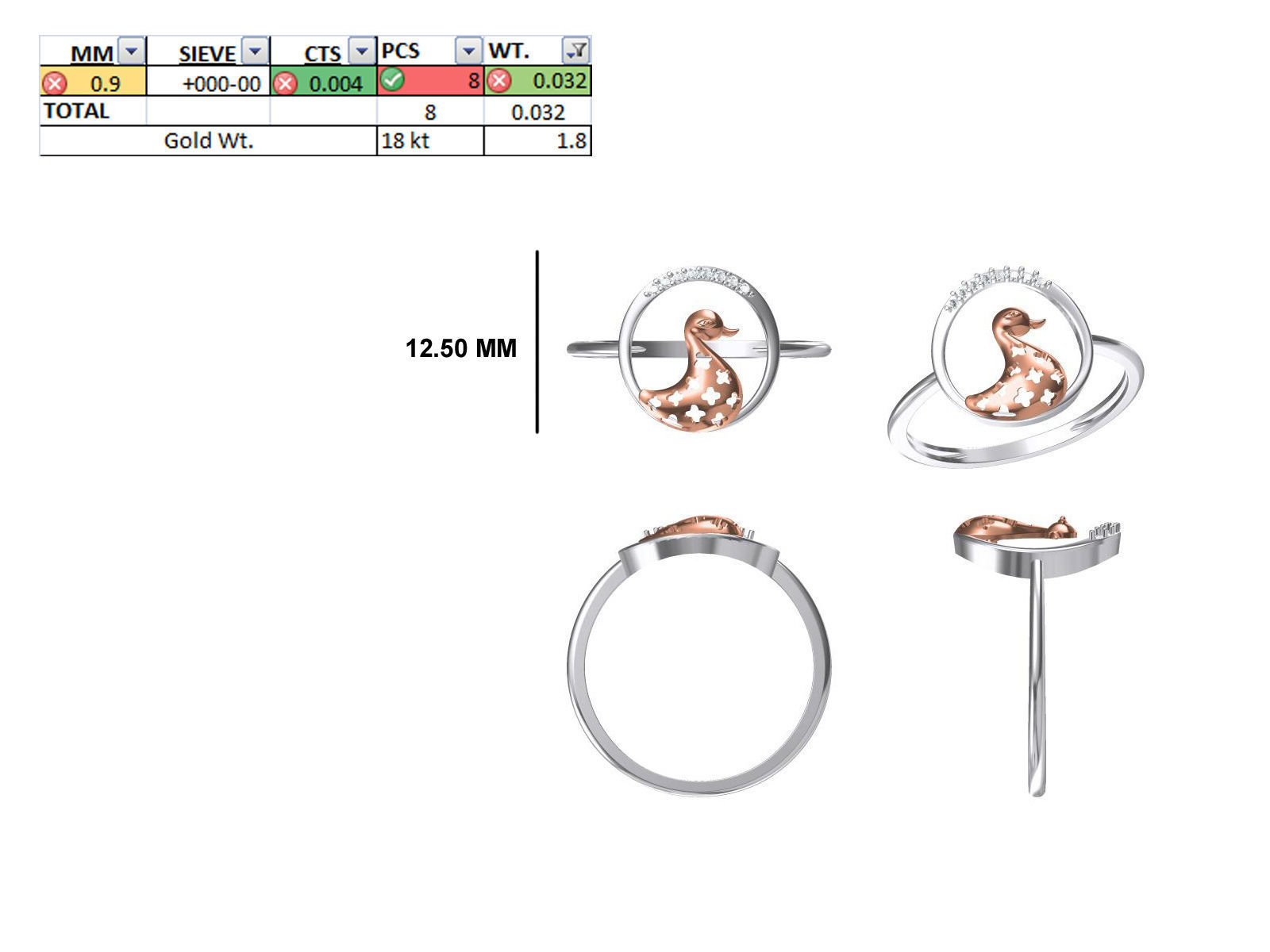 150 STL JCD RING FILES LESS THAN 2GM LIGHT WT  3D print model_111