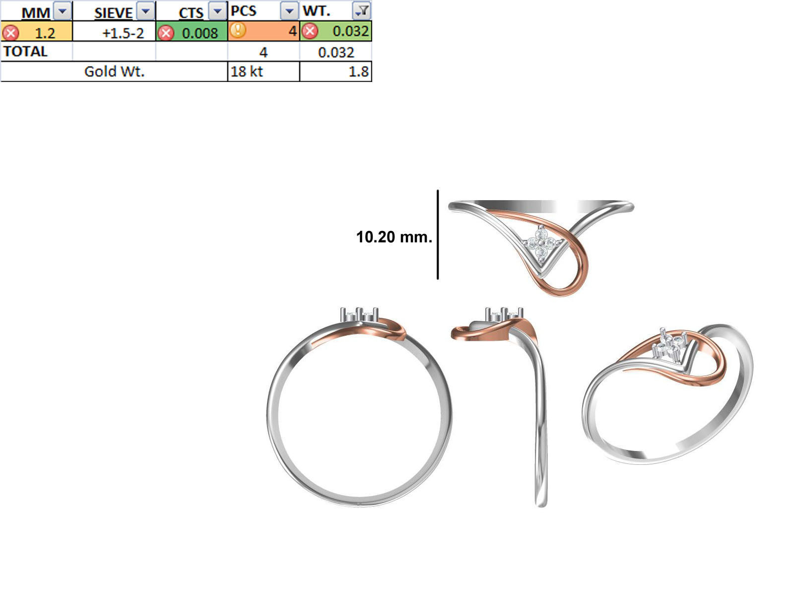 150 STL JCD RING FILES LESS THAN 2GM LIGHT WT  3D print model_47
