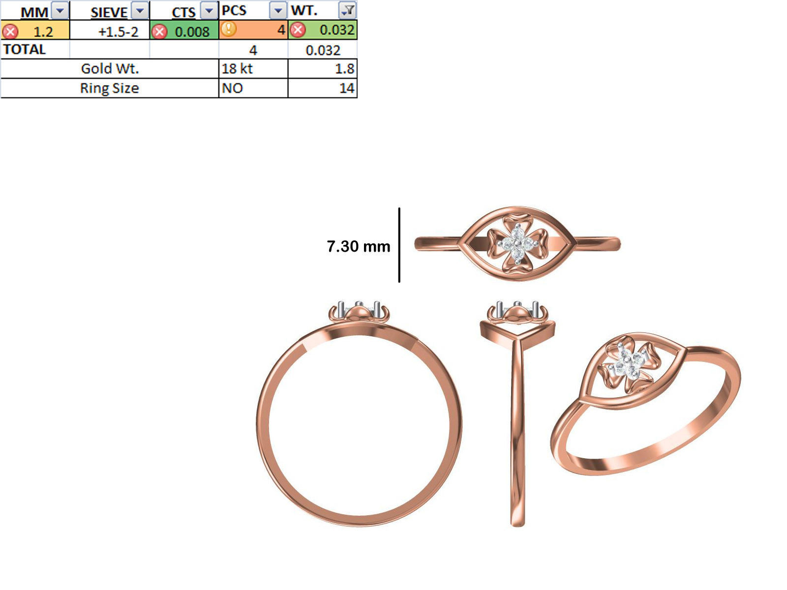 150 STL JCD RING FILES LESS THAN 2GM LIGHT WT  3D print model_17