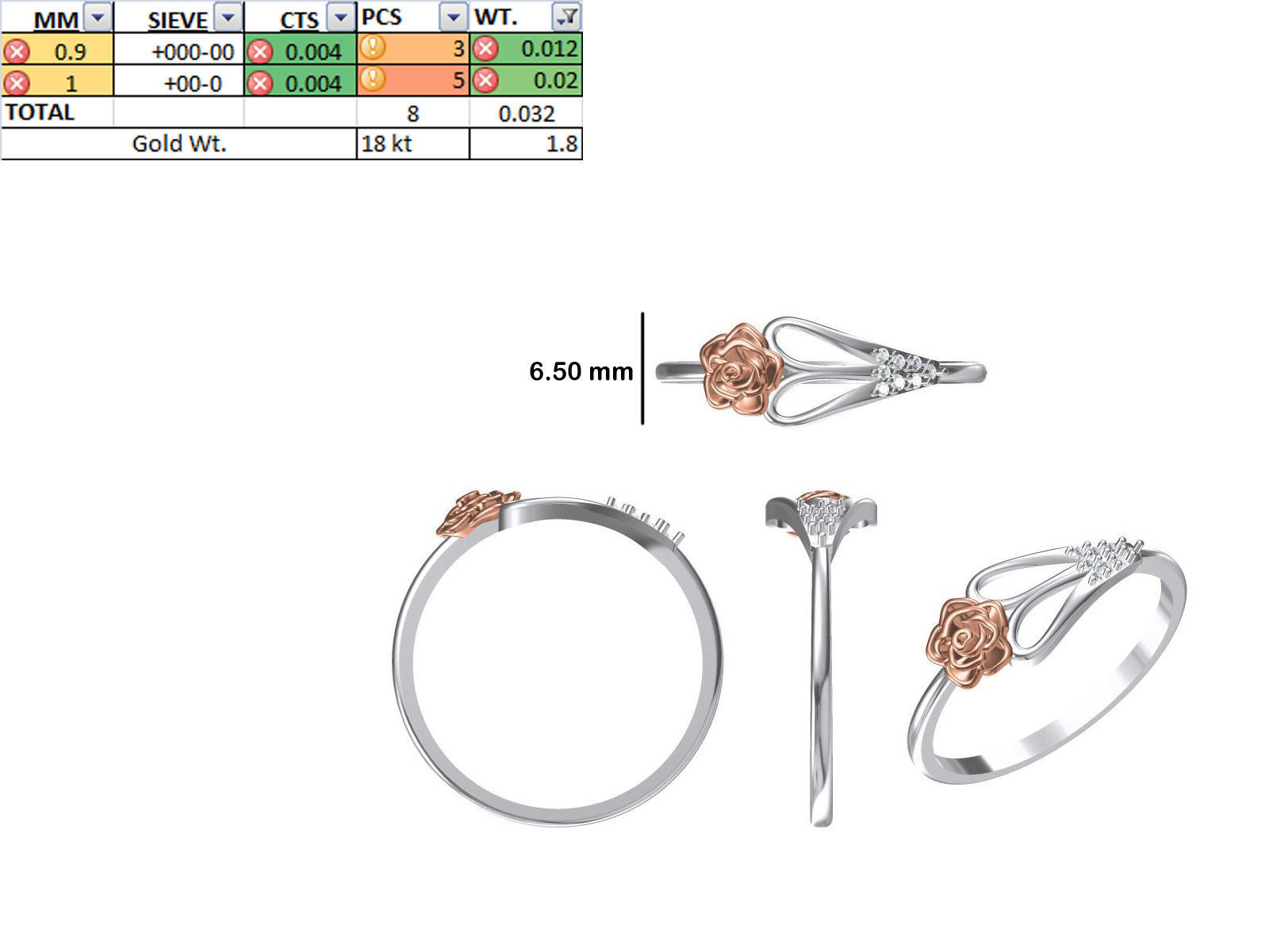 150 STL JCD RING FILES LESS THAN 2GM LIGHT WT  3D print model_58