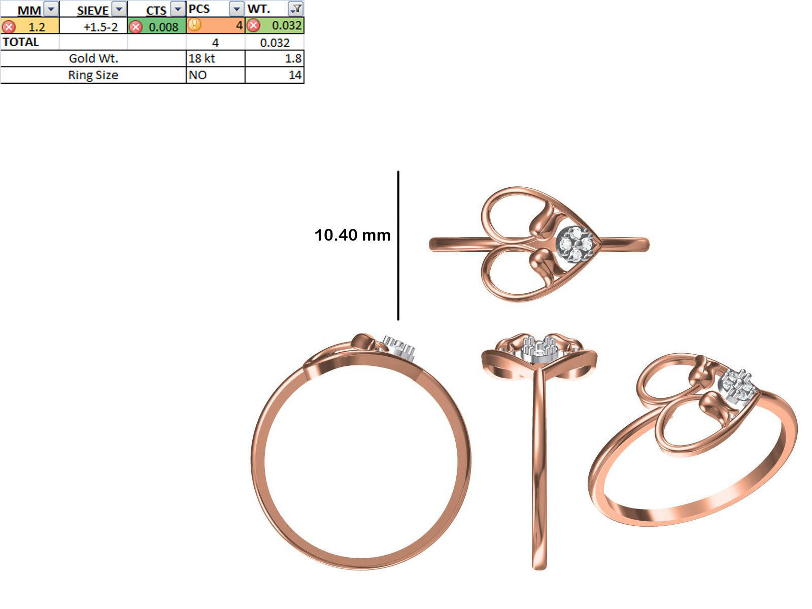 150 STL JCD RING FILES LESS THAN 2GM LIGHT WT  3D print model_11