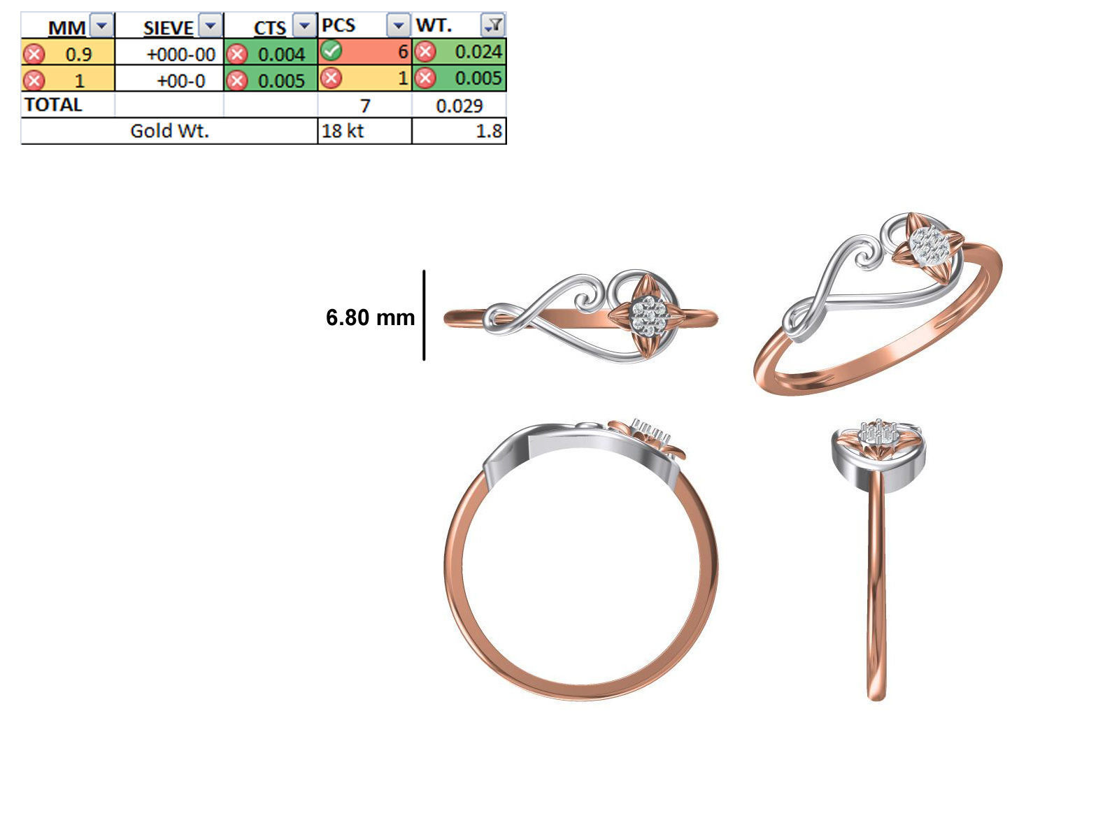 150 STL JCD RING FILES LESS THAN 2GM LIGHT WT  3D print model_118