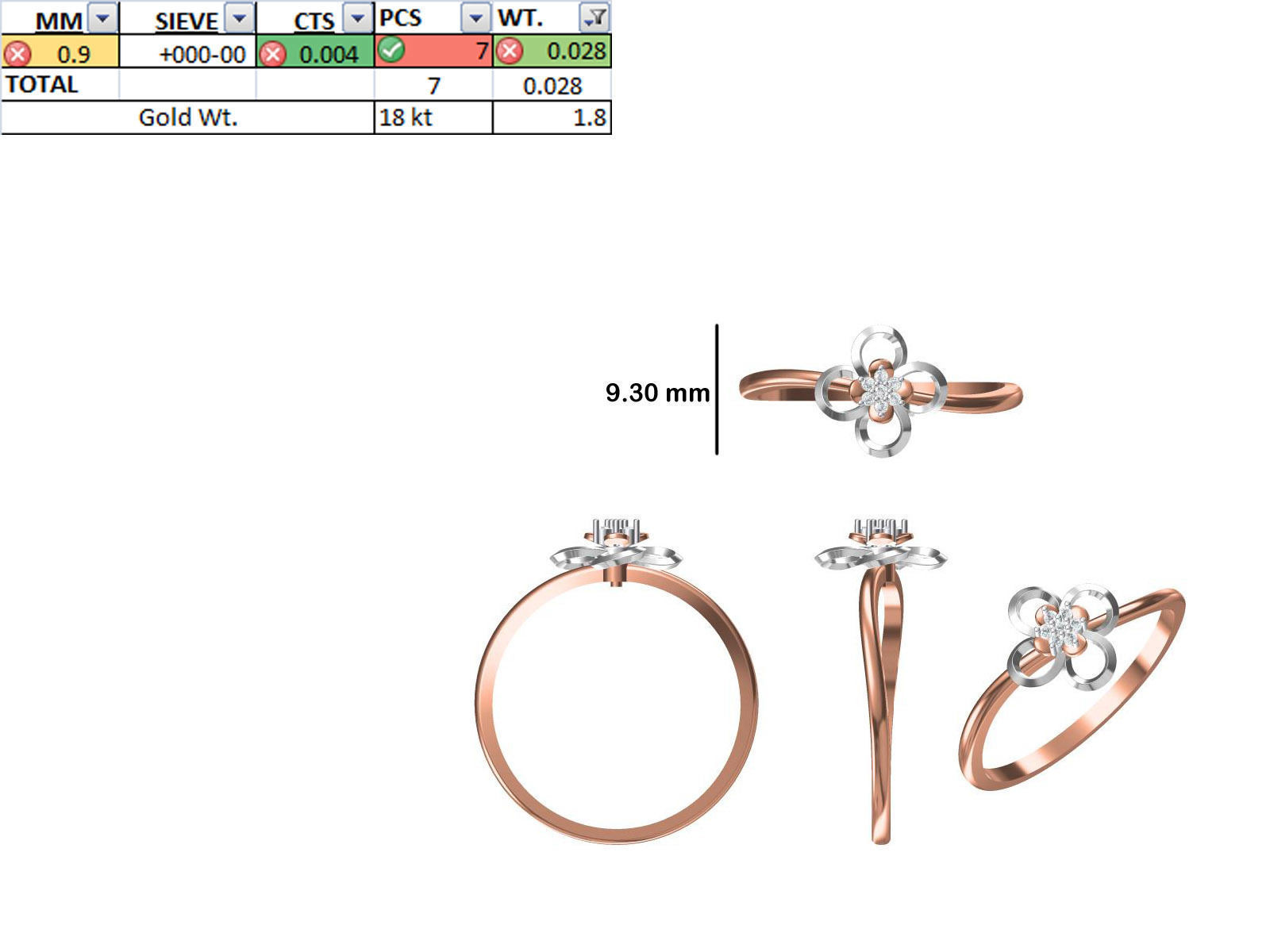 150 STL JCD RING FILES LESS THAN 2GM LIGHT WT  3D print model_68