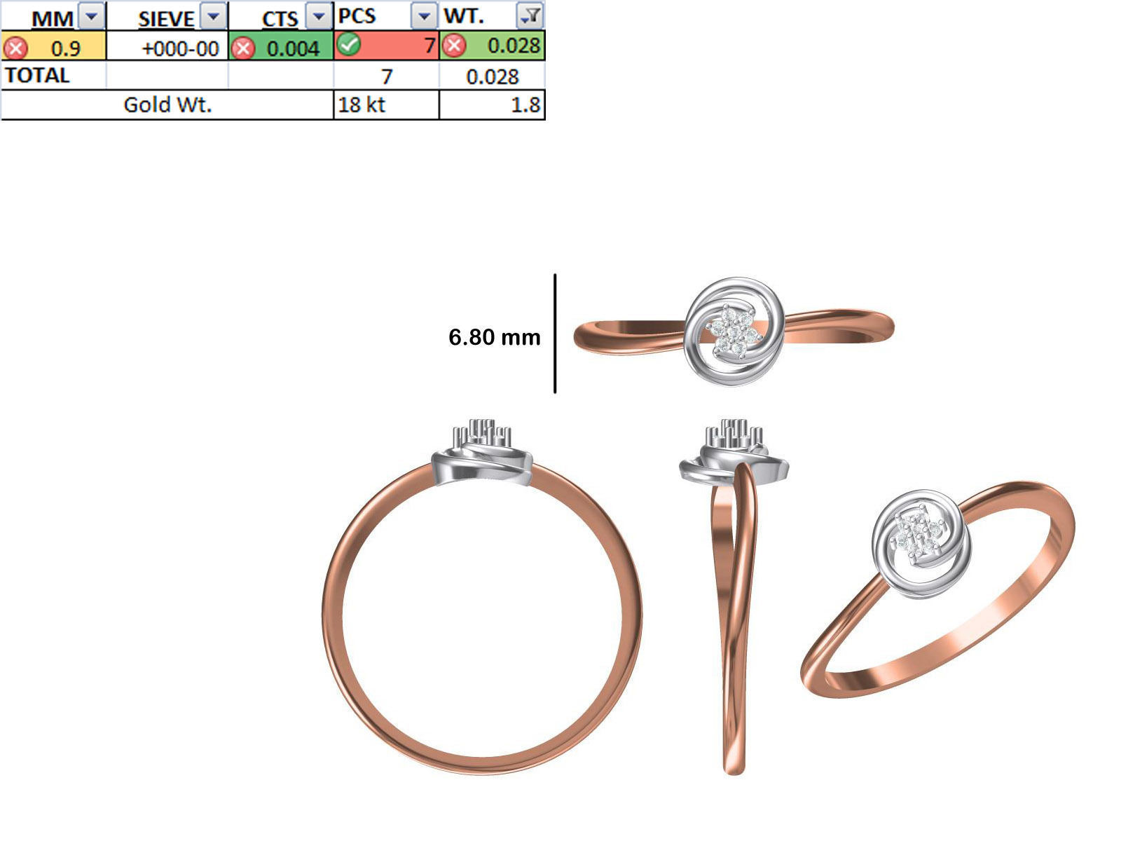 150 STL JCD RING FILES LESS THAN 2GM LIGHT WT  3D print model_63