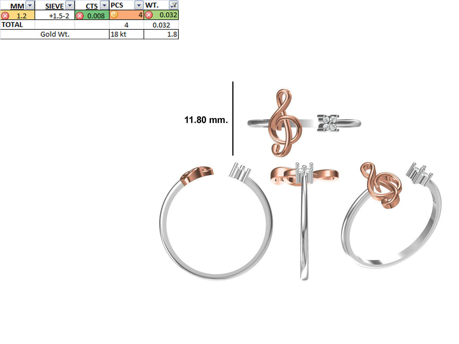 150 STL JCD RING FILES LESS THAN 2GM LIGHT WT  3D print model_53
