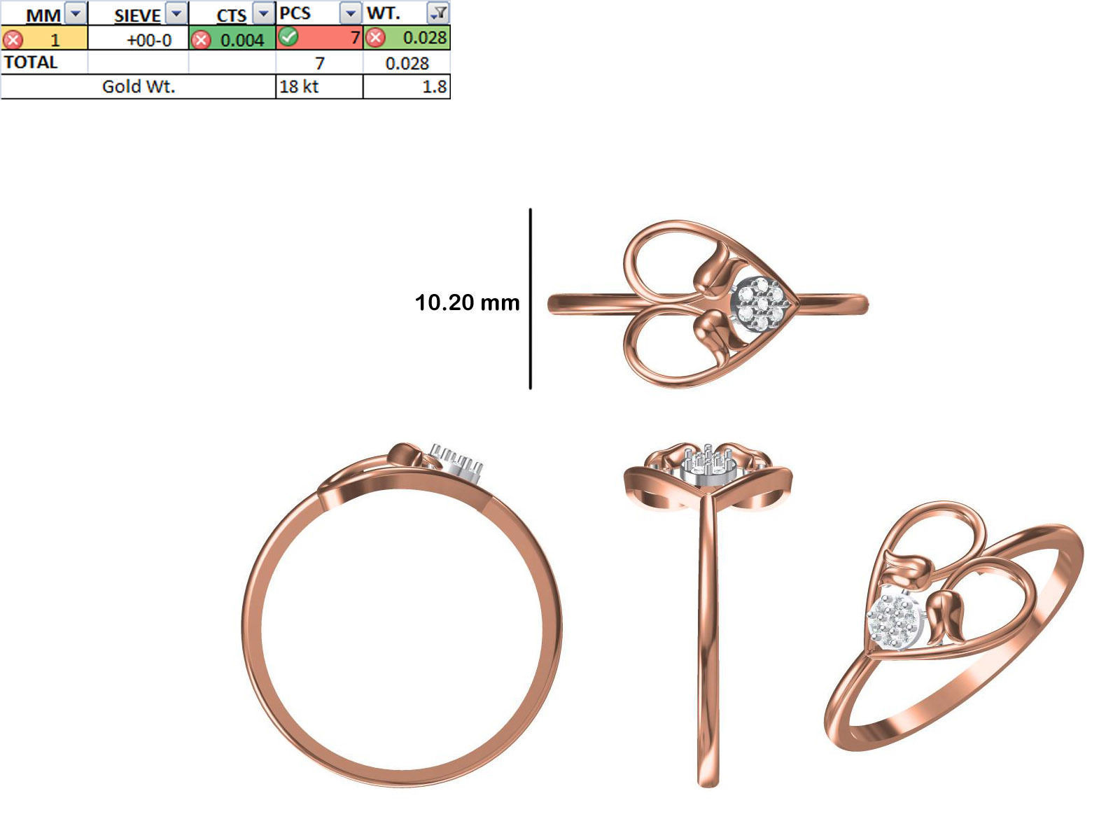 150 STL JCD RING FILES LESS THAN 2GM LIGHT WT  3D print model_72