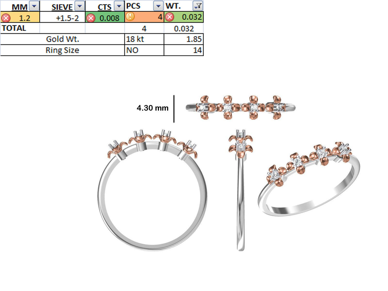 150 STL JCD RING FILES LESS THAN 2GM LIGHT WT  3D print model_59