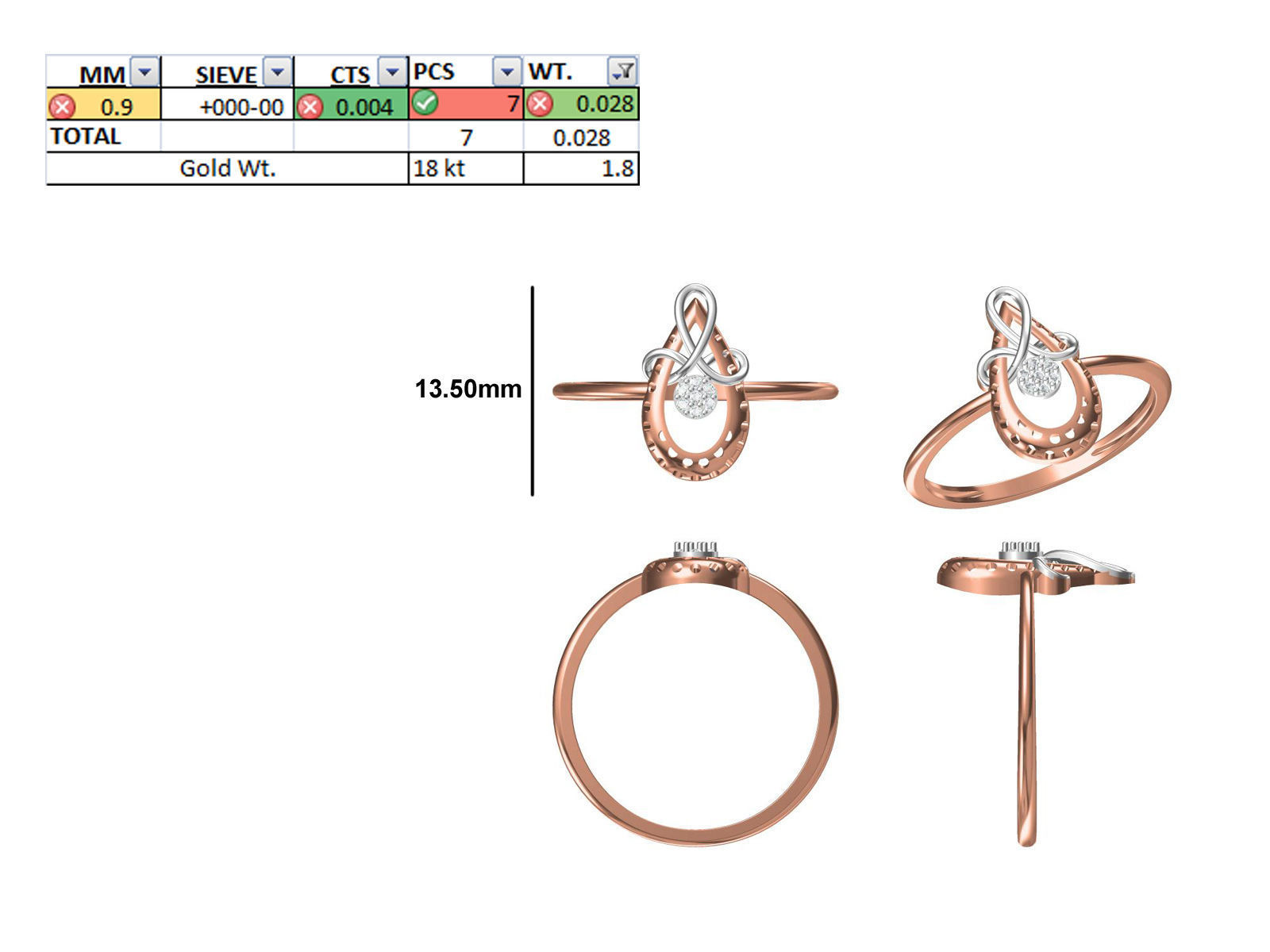 150 STL JCD RING FILES LESS THAN 2GM LIGHT WT  3D print model_115