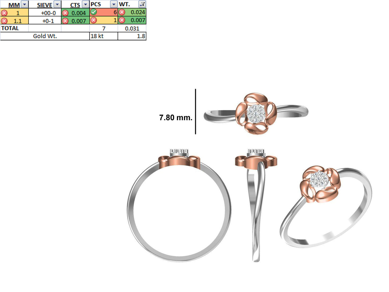 150 STL JCD RING FILES LESS THAN 2GM LIGHT WT  3D print model_4