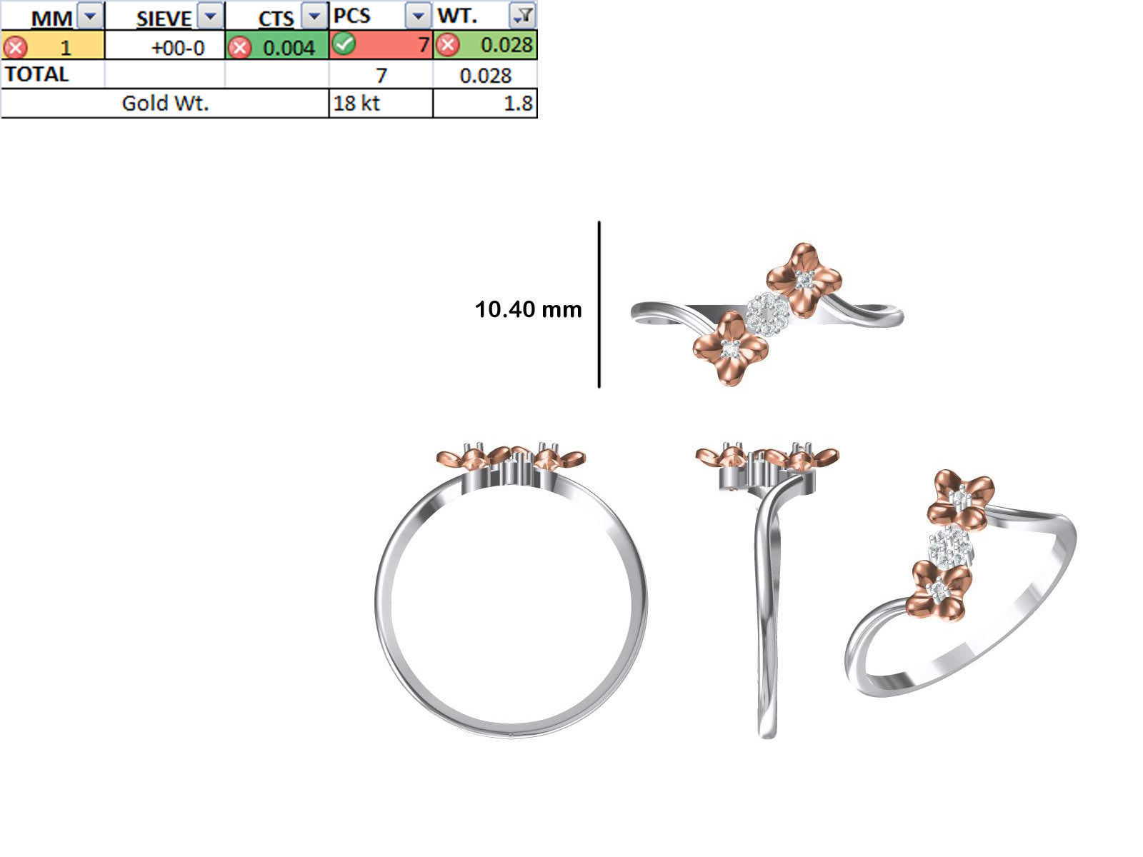 150 STL JCD RING FILES LESS THAN 2GM LIGHT WT  3D print model_69