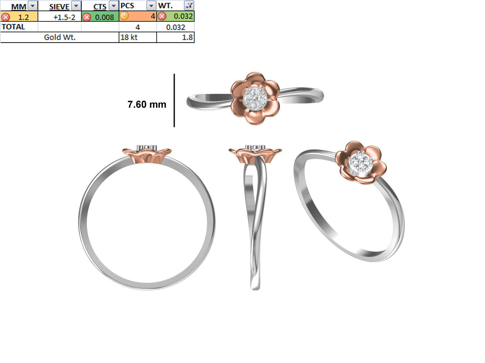 150 STL JCD RING FILES LESS THAN 2GM LIGHT WT  3D print model_44